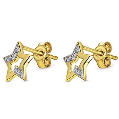 Juwelier Zwartevalk - 14 karaat gouden oorbellen 12.268--