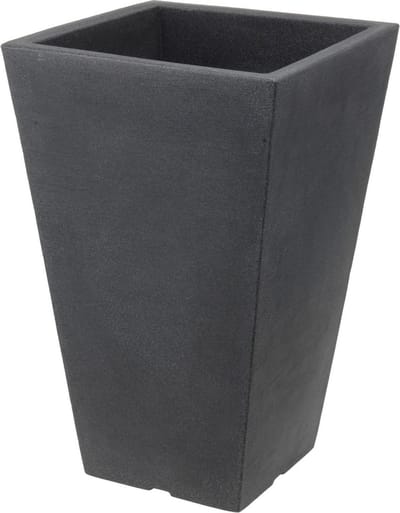 Homestyle Bloempot Capri - Bloempotten - 35x35x55 cm Lichtgrijs Vierkant