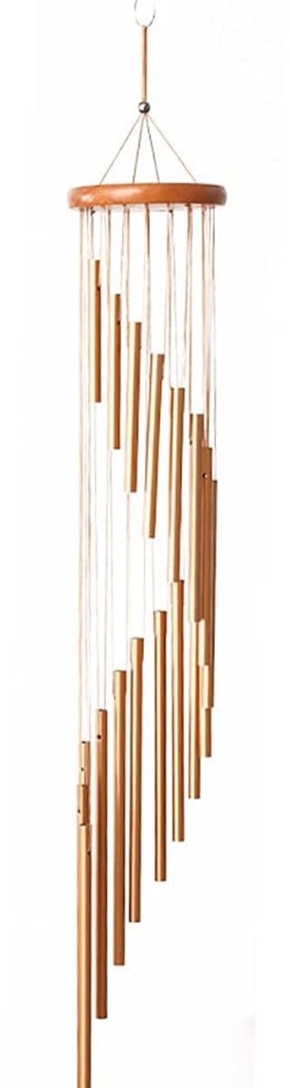 Dailygoods- Windgong 35 Inch - Herdenkingswindgong - 18 Buizen Aluminiumlegering - Tuin/Terras/Huis - Prachtige Geluiden - Uniek Spiraal Ontwerp - Windbel