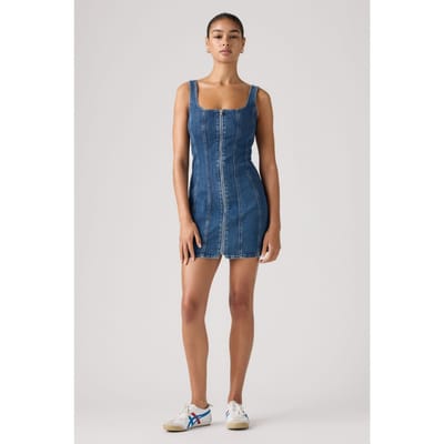 Levi's Seamed Zip Dress Maat: XS | Mini Jurken Outlet | Dames | Blauw