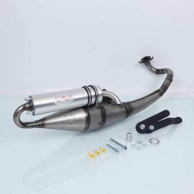 Pot d échappement Leovince pour Scooter Peugeot 50 Ludix blaster 2005 à 2020 Hand Made TT / 4059 Neuf