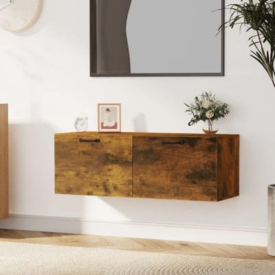 Wandkast met Laden - Hangend Dressoir - Opbergen van spullen - Vochtbestendig houtmateriaal - 100 x 365 x 35 cm