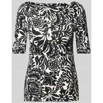 T-shirt met boothals, model 'JUDY'