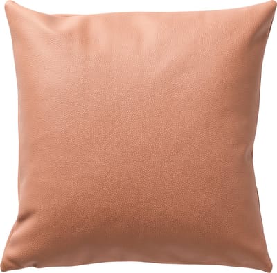 Dutch Decor JARED - kussenhoes 45x45 cm - stoere leerlook - effen kleur - Cork - roze - met rits - zonder binnenkussen