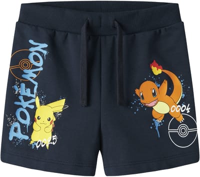 NAME IT - NMMMUMI POKEMON LONG SWE SHORTS UNB SKY - Jongens - Bermuda shorts