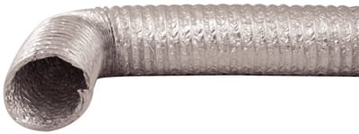DEC Flexibele aluminium afvoerslang ø 127mm blank aluminium 10 meter