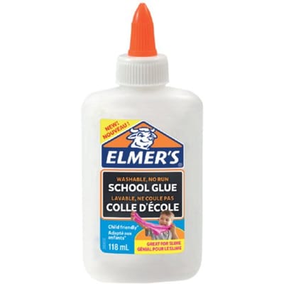 Elmer's Witte PVA-lijm | 118 ml | Uitwasbaar en kindvriendelijk | Geweldig voor het maken van slijm en om mee te knutselen