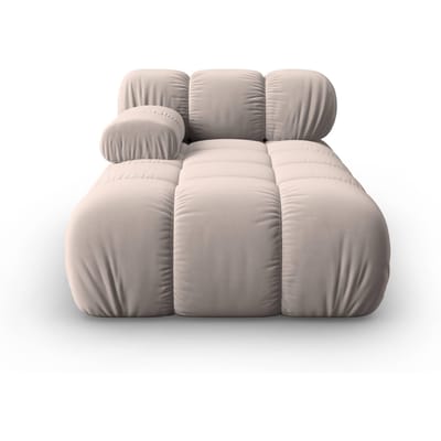 Modulair-chaise longue Tropea links velvet | Milo Casa