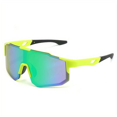 Zonnebril - Fiets - Sport - Festival bril - Rave - Voor heren en dames - Groen - Spiegelglazen