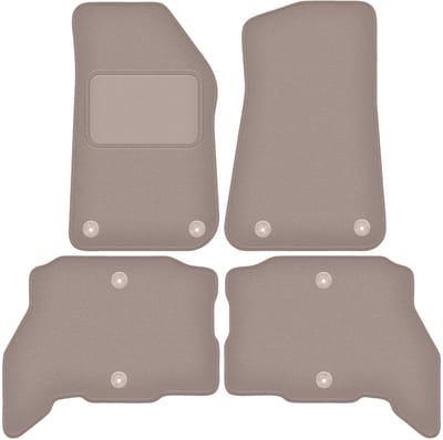 Beige velours vloermatten voor: Jeep Wrangler JL 4XE 5-deurs (2021-2023)