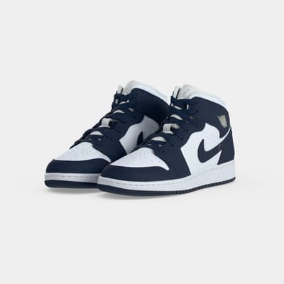Jordan Aj1 Mid Kindersneakers - Zwart - Maat 36 - Mesh/Synthetisch
