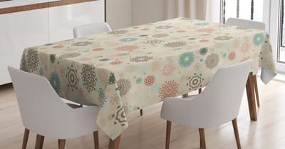 New Bed Winter Retro Kerst Sneeuwvlokken Rechthoekig tafelkleed voor eetkamer en keuken, zeer duurzaam 140 cm B x 200 cm L