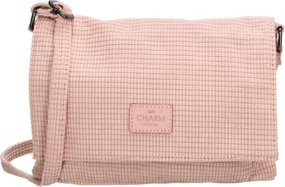 Charm London Valley Schoudertas - Crossbody - Praktische Indeling - Verstelbare Schouderband - Wafelstructuur - Zachtroze