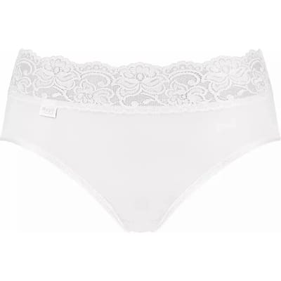 sloggi Romance Dames Midi slip met kant - Wit - Maat 46