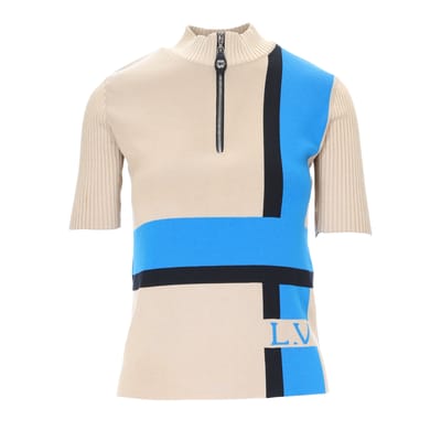 Louis Vuitton Color Block Top met Ritssluiting - jaren 2010