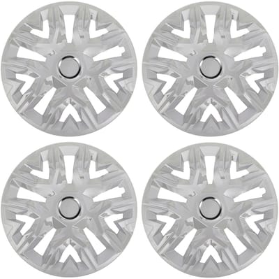 Universele wieldoppen 14'' NRM Perfecto zilver gelakt 4 stuks