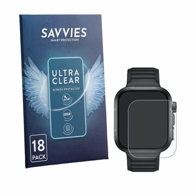 Savvies - Screenprotector voor Huawei Watch Fit 5 Pro - Folie Beschermfolie transparant 18 Stuks