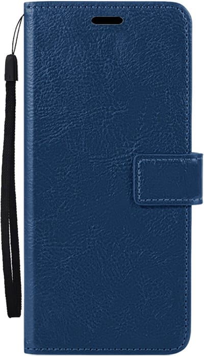 Hoes - Met Pasjeshouder - Geschikt voor Samsung Galaxy S26 - Luxe Bookcase Portemonee - Flip Case - Kunstleer Book Case - Flipcase - Book Cover - Walletcase - PortemonneeHoes - Donkerblauw