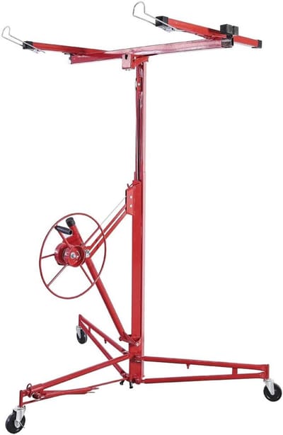 Plaatlift Gipsplaat - Gipsplaten Lift - Plafonds Monteren - Kantelbaar Schuine Daken - 350 cm Hoog - Grijs