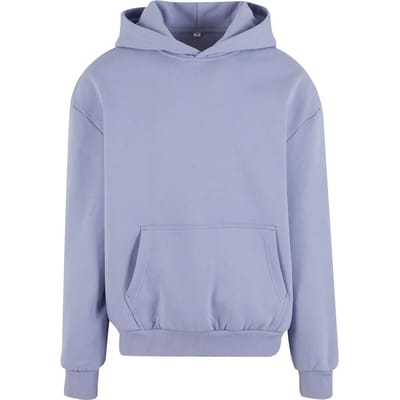 Build Your Brand - Ultra Heavy Oversized Hoodie - Viola Blue maat XS