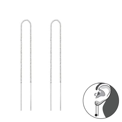 zilver oorhangers | doortrekoorbellen zilver | zilveren oorbellen dames | Zilverana | sieraden vrouw