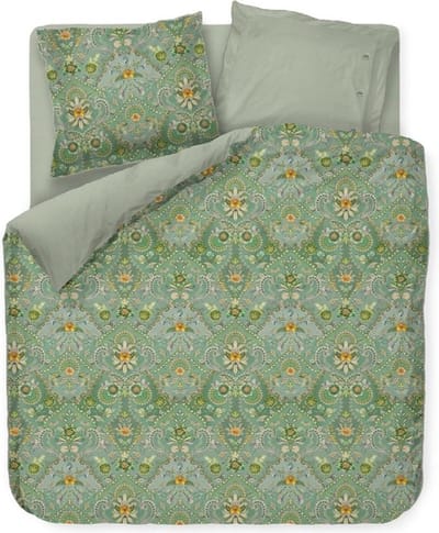 Pip Studio Saluti Piccoli dekbedovertrek - Tweepersoons - 200x200/220 - Groen