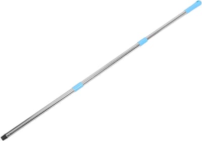 Dweilsteel Set - Reserve steel - Vloeren Schoonmaken - Verstelbare Lengte - 125 cm - Zilver