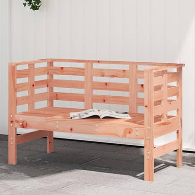 Tuinbank Hout - Buitenbank Terrasbank - Ontspannen Buiten Zitten - Lattenontwerp Waterafvoer - 111.5 x 53 x 71 cm - Bruin