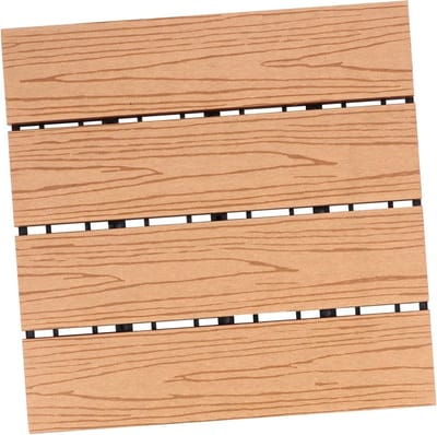 Terrastegels Hout Composiet - Buiten vloer - Tuin decoreren - Makkelijk kliksysteem - 30x30 cm - Bruin