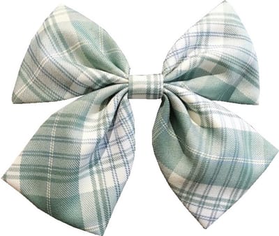 Haarsoires Haarspeld Duckklem 15cm – Strik met Ruitprint – Groen - Sterke Haarclip voor Styling & Dagelijks Gebruik - Hair Clip - Decoratieve Haaraccessoire