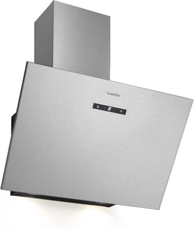 Klarstein Kookplaat Silver Lining afzuigkap kopvrije afzuigkap, recirculatie of afzuigmodus, 3 vermogensstanden, touchcontrol, schuine afzuigkap, wandafzuigkap, 568 m³/h, 60 cm - 43 cm - voor Keuken - RVS - Kookveld - Cooktop - Hob