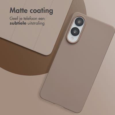 imoshion Hoesje - Geschikt voor Samsung Galaxy S25 Edge - Color Backcover - Bruin