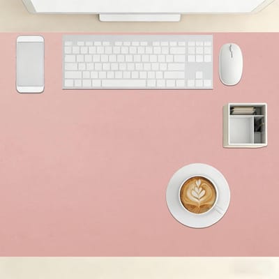 Bureau Onderlegger - Bureaumat Muismat - Bureau Beschermen - Waterdicht Antislip - 95 x 96 cm - Roze