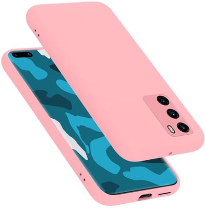 Cadorabo Hoesje geschikt voor Huawei P40 in LIQUID ROZE - Beschermhoes gemaakt van flexibel TPU silicone Case Cover