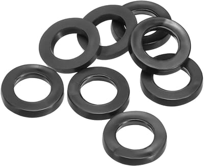 Rubber Washers Set van 8 Stuks - 7mm ID, 12mm OD, 3mm Dikke Platte Ringen voor Kraan en Buizen Bevestiging