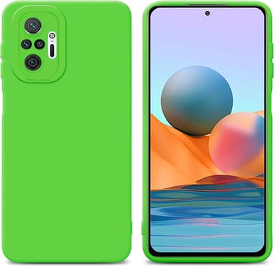 Cadorabo Hoesje geschikt voor Xiaomi RedMi NOTE 10 PRO in FLUID GROEN - Beschermhoes gemaakt van flexibel TPU silicone Cover Fluid Case