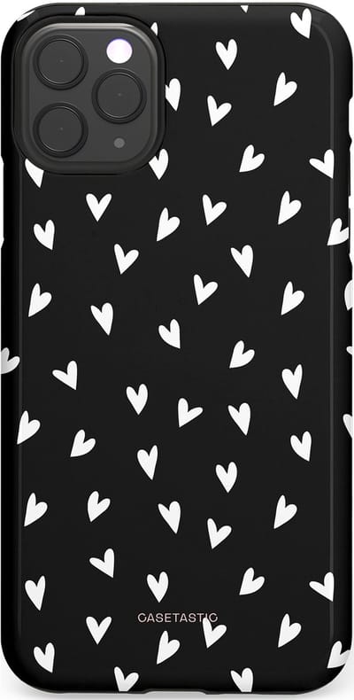 Casetastic Hoesje Geschikt voor Apple iPhone 11 Pro Max - Stijlvolle Beschermende Duo-layer Case - Stippen Hart