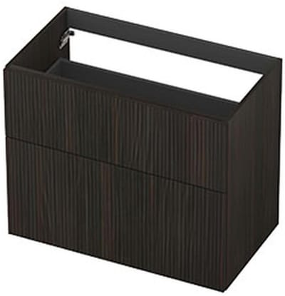 INK - Onderkast 2L A-sym Fin. Gefr. Tbv Greep - 800x450x650 Mm - Matt Intens Black