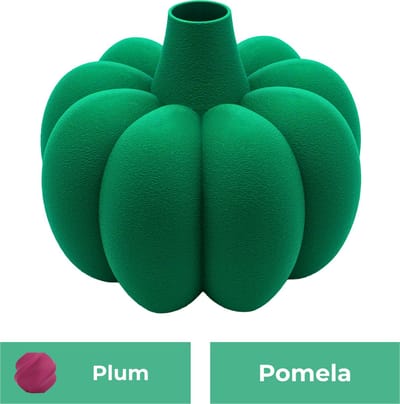 Pomela organische vaas – Decoratieve vaas - Plum - 3d geprinte vaas – geschikt voor droogbloemen - :hoogte: