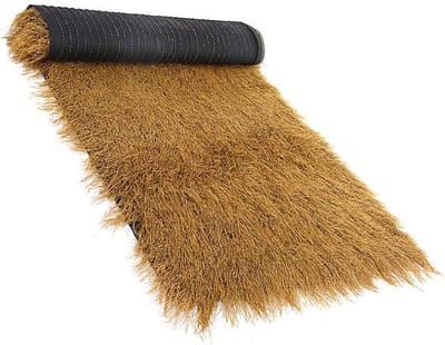 Kunstpalm riet - Synthetisch strogras - Buiten decoreren - Brandwerend vlamvertragend - 1 x 9 m - Natuurlijk