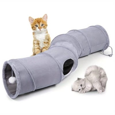 Livé® Kattentunnel – Opvouwbare Kerstboom Tunnel met Bal