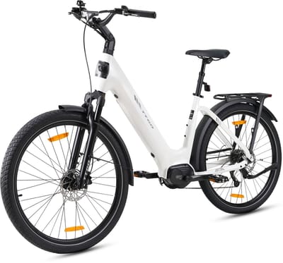 TTGO Z5 Elektrische Fiets - 250W Motor - 36V18Ah Accu - 27.5 Inch Banden - Max Snelheid 25km/u - Max Bereik 110-130km - Shimano 9 Versnellingen - Wit