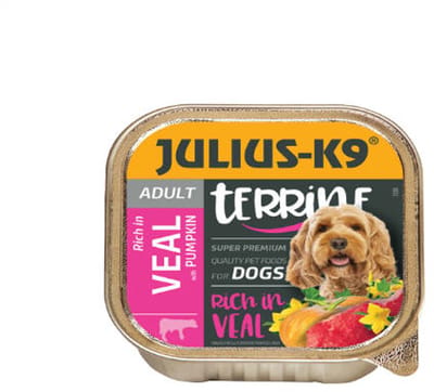 Julius K9 - hondenvoer - Pate - Natvoer - Adult - Kalf - 10 x 150g