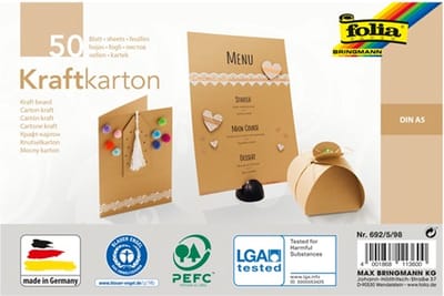 Kraftpapier Folia din A5 230gr pak à 50 vel