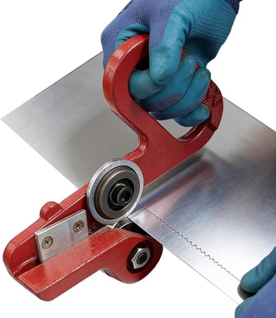 Metaalsnijder Gereedschap - Metaal Schaar - Metaal Bewerken - Dubbelwiel Ontwerp - Verstelbaar S - Rood