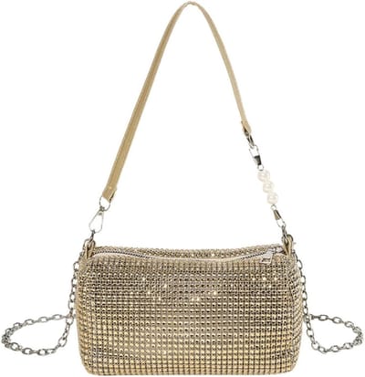 Glinsterende Schoudertas voor Dames - Mode Accessoire voor Bruiloft, Prom en Avonduitjes
