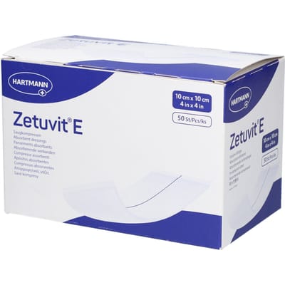 Hartmann Zetuvit E 10 x 10cm 413860 50 Compressen