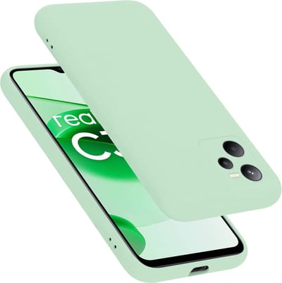 Cadorabo Hoesje geschikt voor Realme C35 / Narzo 50A PRIME in LIQUID LICHT GROEN - Beschermhoes gemaakt van flexibel TPU silicone Case Cover