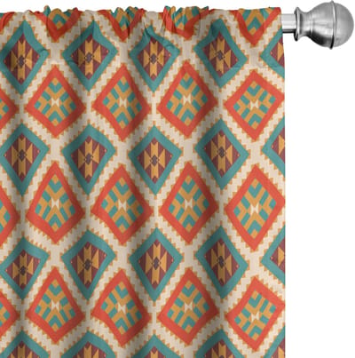 ABAKUHAUS Mexikaner Gordijnen – 2x75x245 cm – Microvezel – Halverduisterend