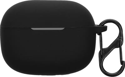 kwmobile cover voor oordopjes case - geschikt voor EarFun Air 2 - Trendy beschermhoes draadloze oordopjes in zwart